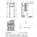 Przemiennik częstotliwości 3-fazowy 5,5 kW 400V AC Delta Electronics VFD13AMS43AFSAA